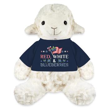 Red White & Blueberries Patriotic Design - MiniFeet® Schaf Annika - French Navy - Vorne