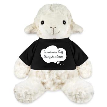 Ça sonnait mieux dans ma tête - Mouton en peluche Annika MiniFeet® - jaune soleil - Devant