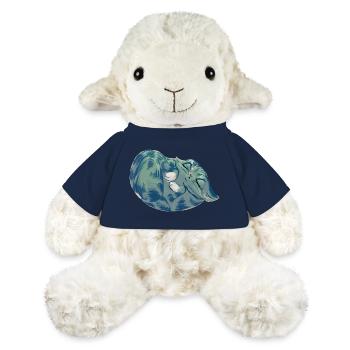 Squishy Azure - Mouton en peluche Annika MiniFeet® - bleu marine - Devant