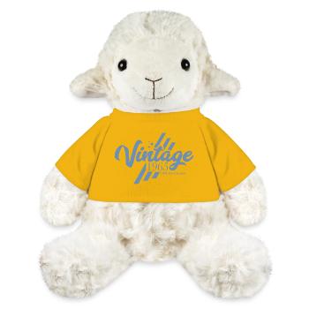 Anniversaire Vintage Rétro 1965 - Mouton en peluche Annika MiniFeet® - jaune soleil - Devant