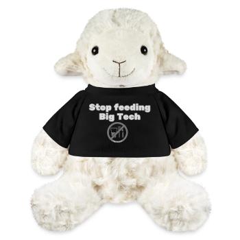 Stop Feeding Big Tech - Privacy Protest Design - MiniFeet® Sheep Annika - sun yellow - Front