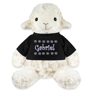Gabriel Florale Pastel Name Deco - MiniFeet® Sheep Annika - sun yellow - Front