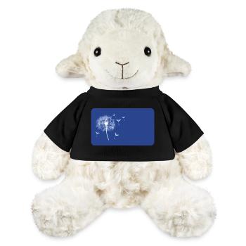 Bleu pissenlit - personnalisable - Mouton en peluche Annika MiniFeet® - jaune soleil - Devant