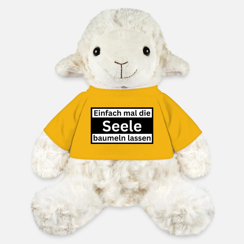 Einfach_mal_die_Selle_baumeln - MiniFeet® Schaf Annika - Sonnengelb
