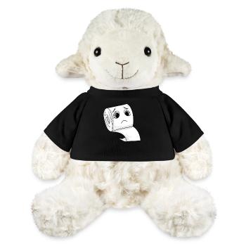 papier toilette triste - Mouton en peluche Annika MiniFeet® - jaune soleil - Devant