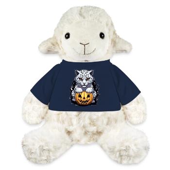 Schneeleopard mit Halloween-Kürbis - MiniFeet® Schaf Annika - French Navy - Vorne