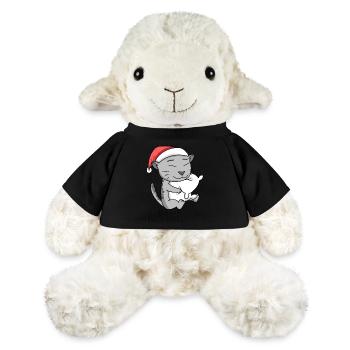 Cat Cute Egyptian Mau Tired Christmas - MiniFeet® Sheep Annika - sun yellow - Front