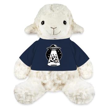 OVNI Kidnapping Vache Drôle Dessin animé - Mouton en peluche Annika MiniFeet® - bleu marine - Devant