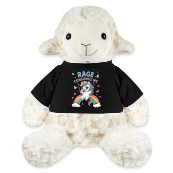 Rage Consumes Me, Funny Sarcastic Unicorn Girls - MiniFeet® Sheep Annika - sun yellow - Front