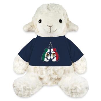 Gants de boxe des drapeaux du Mexique - Mouton en peluche Annika MiniFeet® - bleu marine - Devant