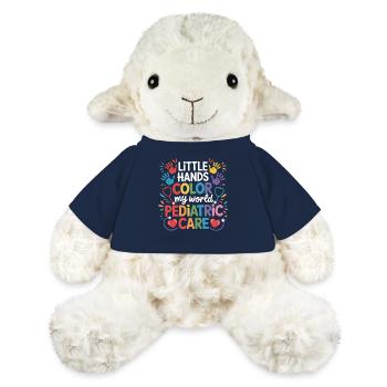 Colorful Child Care Illustration - MiniFeet® Sheep Annika - french navy - Front
