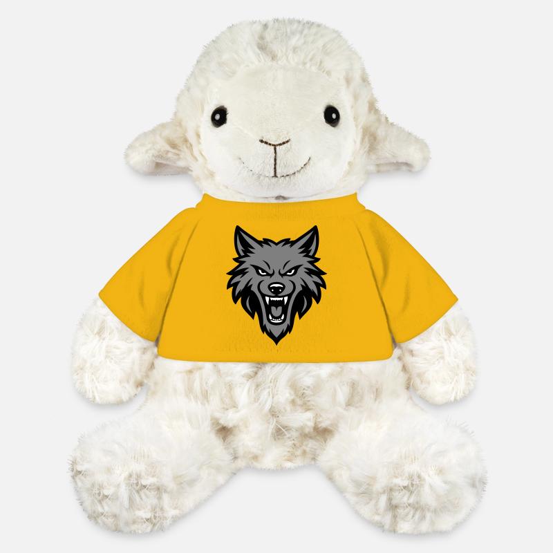 Wolf Kopf Logo - MiniFeet® Schaf Annika - Sonnengelb