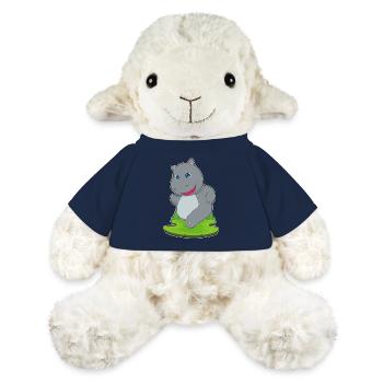 Hippopotame Jogger Jogging Sports - Mouton en peluche Annika MiniFeet® - bleu marine - Devant