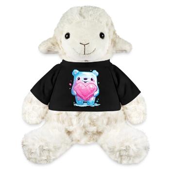 Cuddly bear with heart crystal - MiniFeet® Sheep Annika - sun yellow - Front