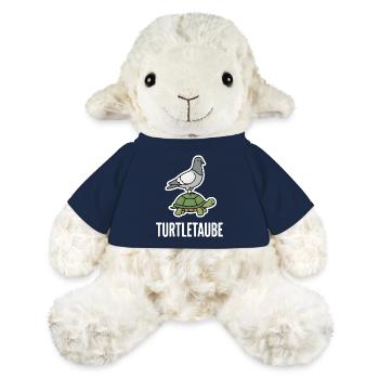 Turteltaube lustiges Wortspiel Taube Schildkröte - MiniFeet® Schaf Annika - French Navy - Vorne