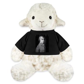 Glitch Mozart Classical Portrait Art - MiniFeet® Sheep Annika - sun yellow - Front