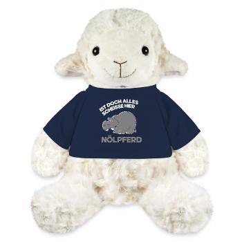 Pessimist Spruch Nörgler Lustiges Nilpferd - MiniFeet® Schaf Annika - French Navy - Vorne