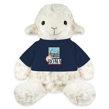 Rome Gifts, Roma Summer Postmark Vacation Souvenir - MiniFeet® Sheep Annika - french navy - Front