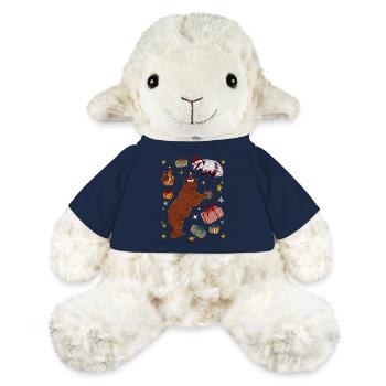 ANIMAUX DE NOËL - Mouton en peluche Annika MiniFeet® - bleu marine - Devant