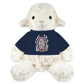 Flower frame in magenta frame - MiniFeet® Sheep Annika - french navy - Front