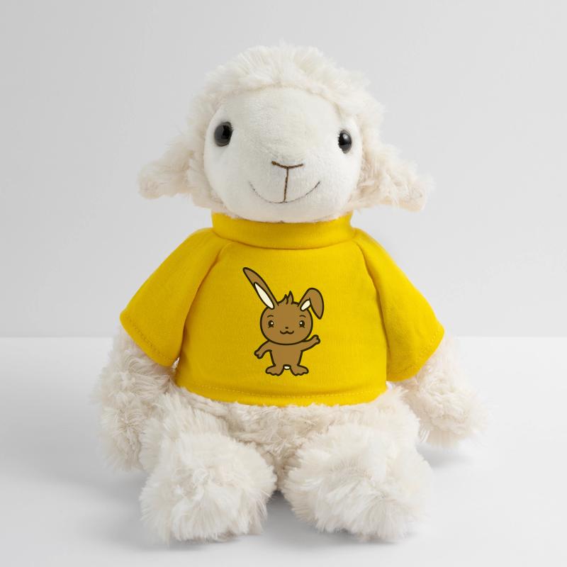 Rabbit waving friendly greeting hand waving hello MiniFeet® Sheep Annika