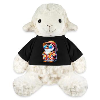 Tropen-Pinguin mit Sonnenbrille - MiniFeet® Schaf Annika - Sonnengelb - Vorne