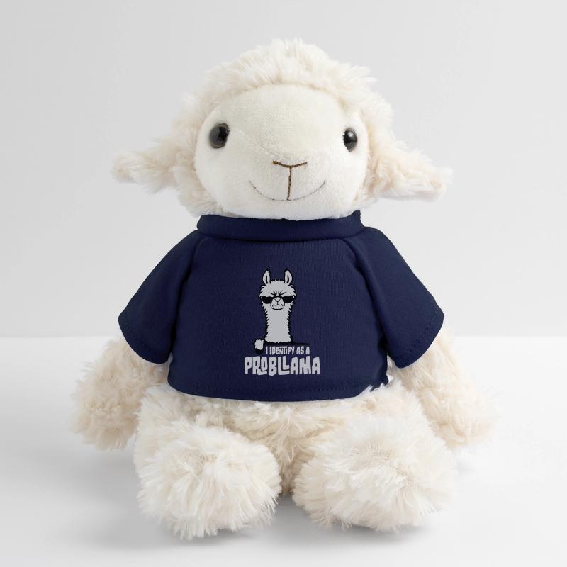 Je m’identifie comme un probllama Cool Lama Problem Spruch Mouton en peluche Annika MiniFeet®