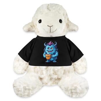 Kaffeemonster  - Koffein Zombie - Morgenmuffel - MiniFeet® Schaf Annika - Sonnengelb - Vorne