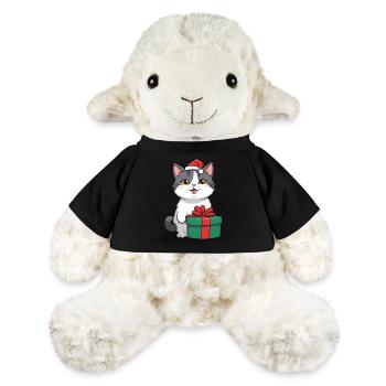 Cute cat celebrating Christmas. - MiniFeet® Sheep Annika - sun yellow - Front