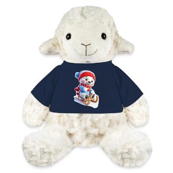 Ours d’hiver sur traîneau - Mouton en peluche Annika MiniFeet® - bleu marine - Devant