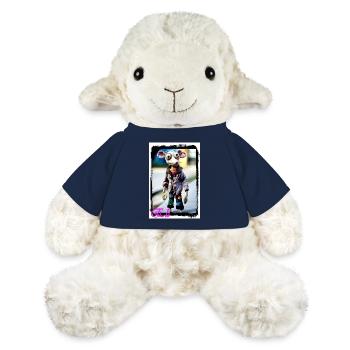 Kreativer Steampunk-Tiercharakter Puppe Punk  - MiniFeet® Schaf Annika - French Navy - Vorne