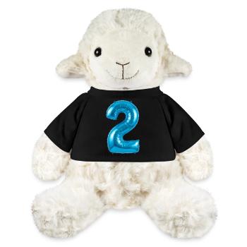 2. Geburtstag, zweiter Geburtstag  Ballon Helium - MiniFeet® Schaf Annika - Sonnengelb - Vorne