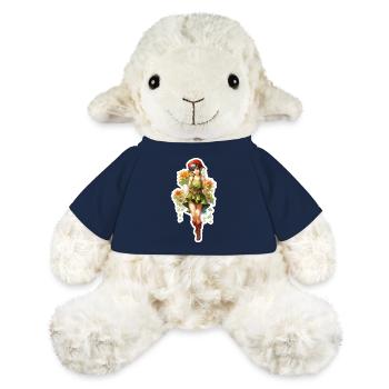 Chemise rouge délicate de la fille d’honneur - Mouton en peluche Annika MiniFeet® - bleu marine - Devant