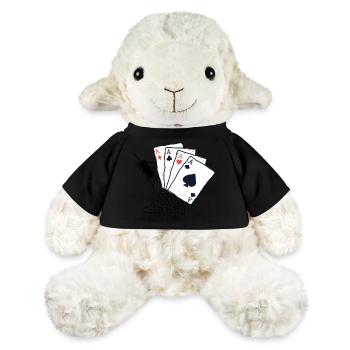 Conception de carte à jouer avec des motifs d’as - Mouton en peluche Annika MiniFeet® - jaune soleil - Devant