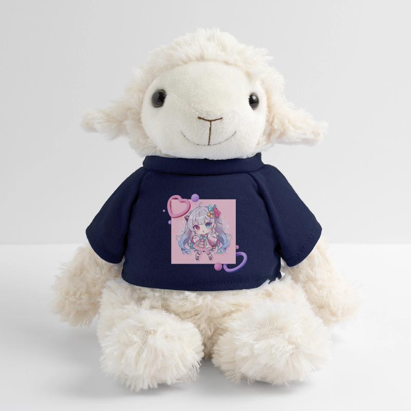 Accent en cœur chibi pastel Mouton en peluche Annika MiniFeet®