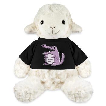 Pink Krokodil I Funshirt Monster I Kawaii Manga - MiniFeet® Schaf Annika - Sonnengelb - Vorne