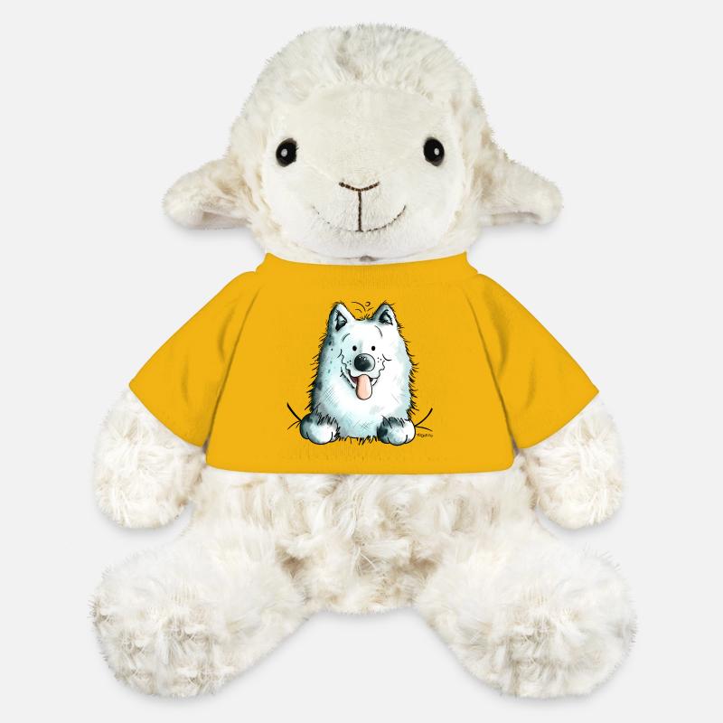Neugieriger Samojede - MiniFeet® Schaf Annika - Sonnengelb