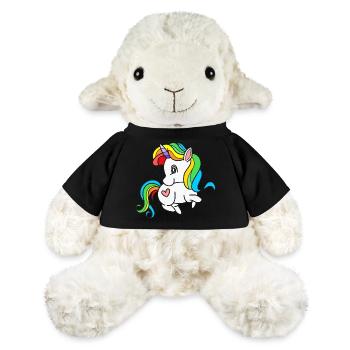 Licornes Licorne - Mouton en peluche Annika MiniFeet® - jaune soleil - Devant