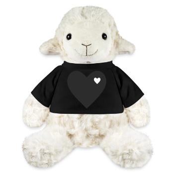 Minimalistisches Herz mit Akzent - MiniFeet® Schaf Annika - Sonnengelb - Vorne