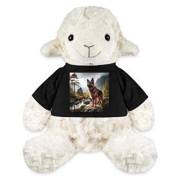 Deutscher Schäferhund Kunst - MiniFeet® Schaf Annika - Sonnengelb - Vorne