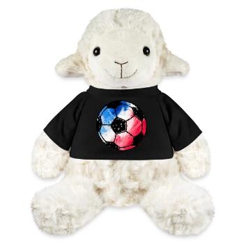 Football France - blue white red - MiniFeet® Sheep Annika - sun yellow - Front