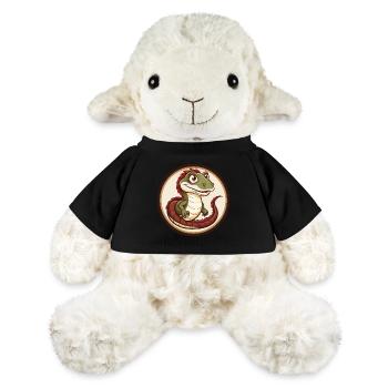 basilic coloré kawaii personnage de dessin animé clipart - Mouton en peluche Annika MiniFeet® - jaune soleil - Devant