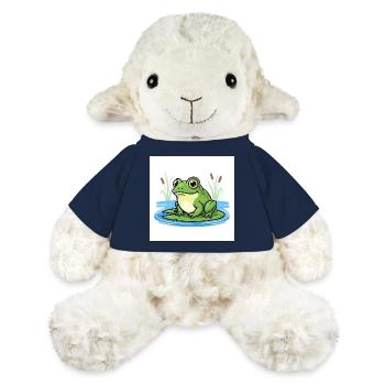 Charmanter Frosch auf Seerose - MiniFeet® Schaf Annika - French Navy - Vorne