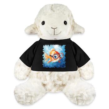 Goldfisch mit Taucherbrille - MiniFeet® Schaf Annika - Sonnengelb - Vorne
