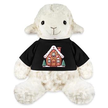 coeur en pain d’épice maison scène de neige - Mouton en peluche Annika MiniFeet® - jaune soleil - Devant