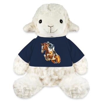 Galloping rider in leap - MiniFeet® Sheep Annika - french navy - Front