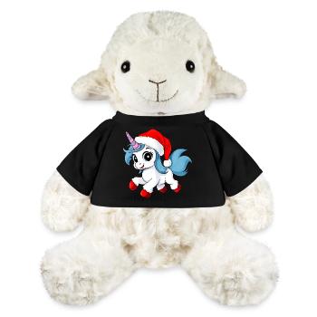 Noël des licornes - Mouton en peluche Annika MiniFeet® - jaune soleil - Devant