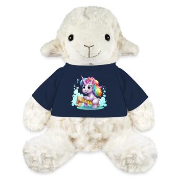 Rainbow Unicorn Sleigh - MiniFeet® Sheep Annika - french navy - Front