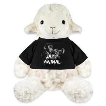 Trompette Singe Animal Jazz - Mouton en peluche Annika MiniFeet® - jaune soleil - Devant