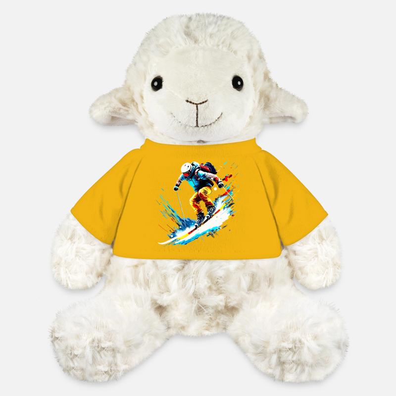Skifahrer - MiniFeet® Schaf Annika - Sonnengelb